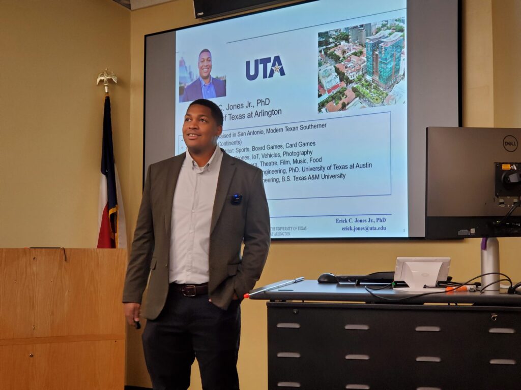 Dr. Jones giving a talk