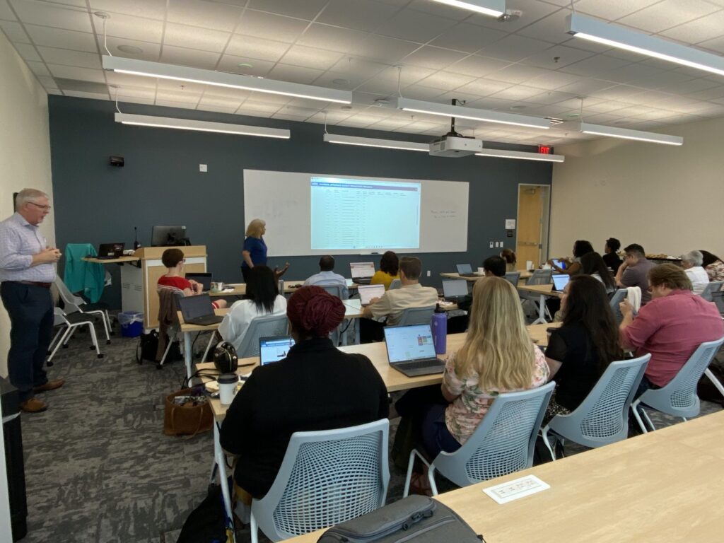Faculty at an Engineering for One Planet workshop