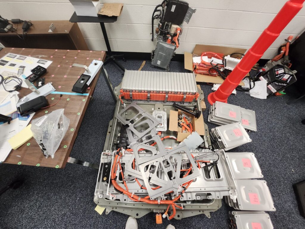 Battery modules for the lab's microgrid, November 2022