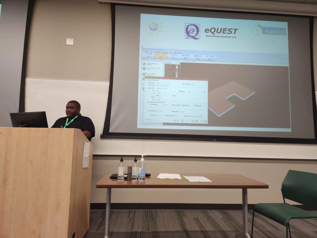 Teacher training in green building assessment at ASEE Gulf Southwest, March 2023